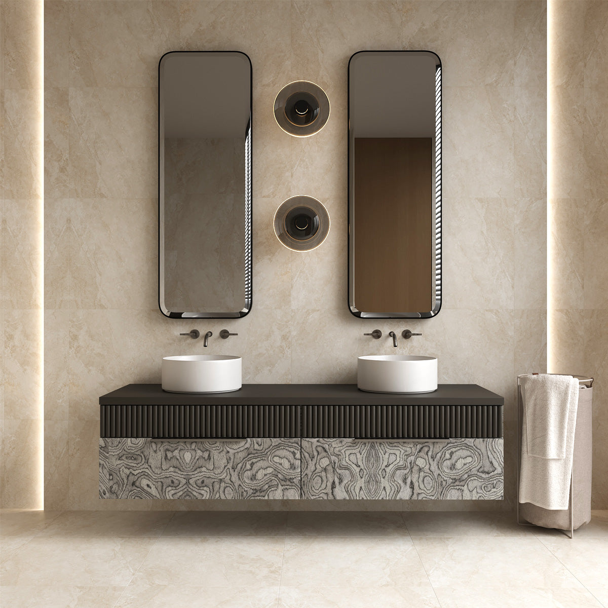 Klinker Marais Beige Marmor Mat 60x60