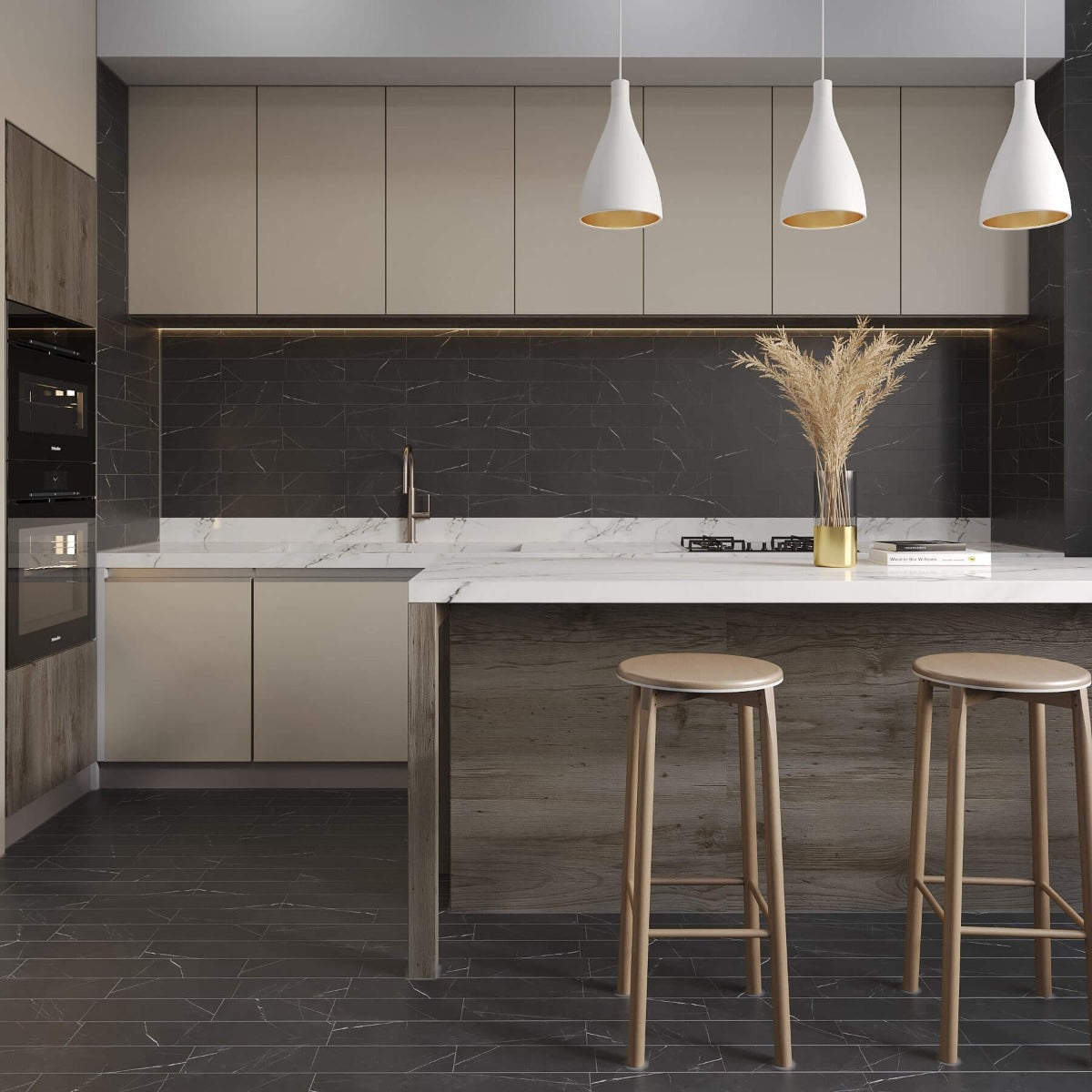Klinker Marquina Marmor 9,9x49,2
