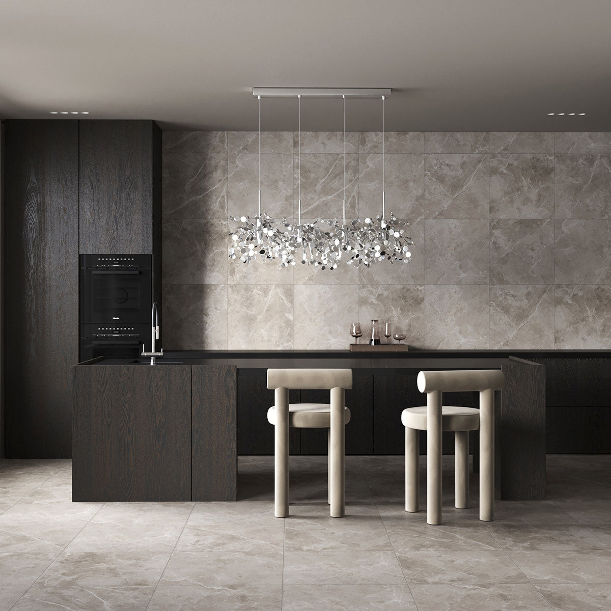 Klinker Pulpis Mid Grey Marmor Mat 60x60