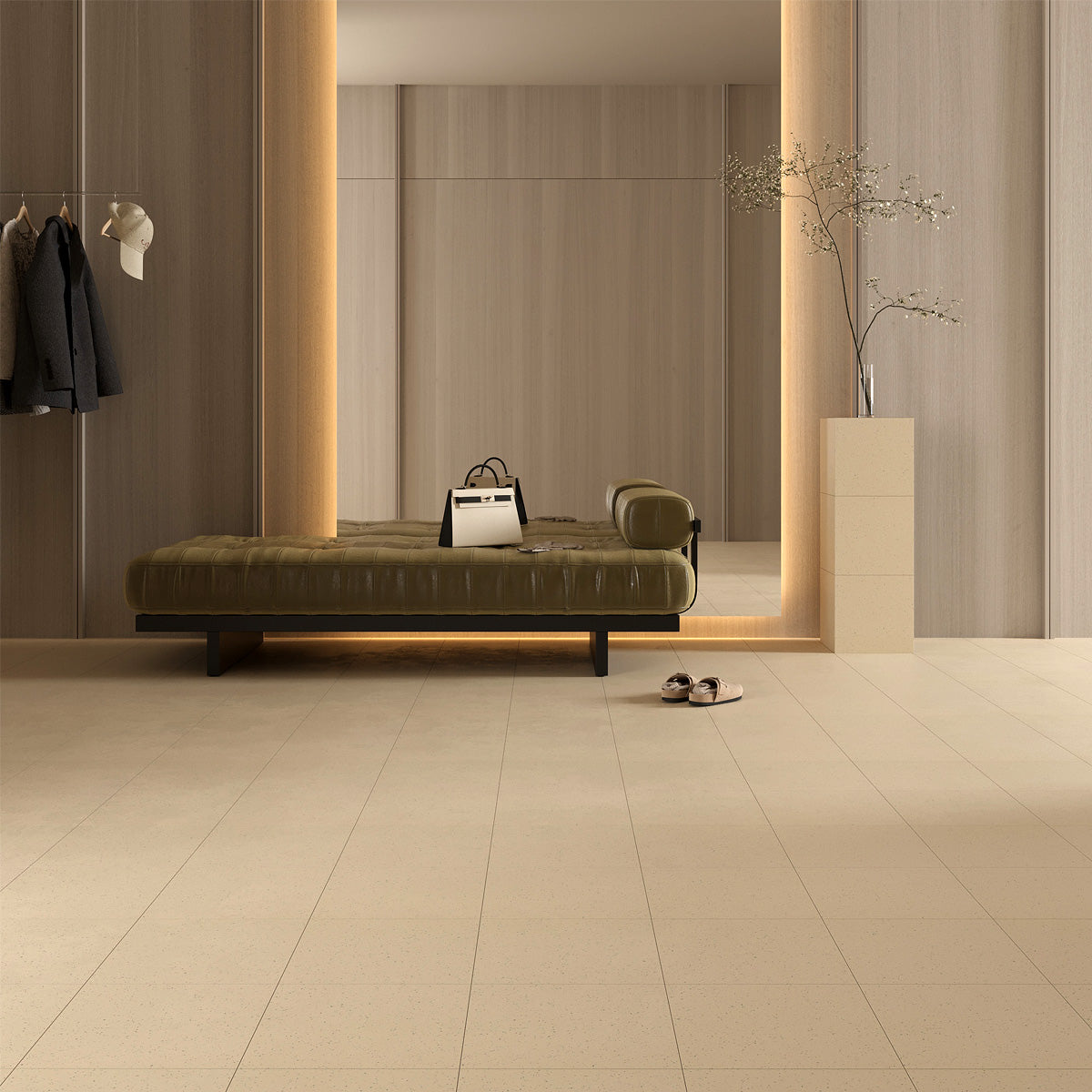 Klinker Salt & Peppar Beige Mat 30x30