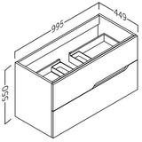 Kommode 100 cm Tenfors Bambu Mullvad Mat