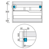 Kommode 100 cm Tenfors Bambu Mullvad Mat