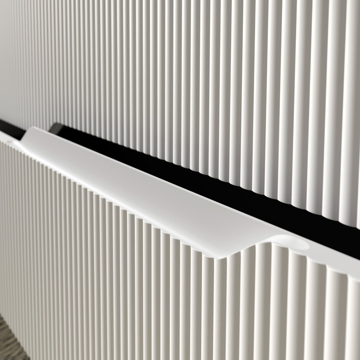 Kommode 100 cm Tenfors Bambu Hvid Mat