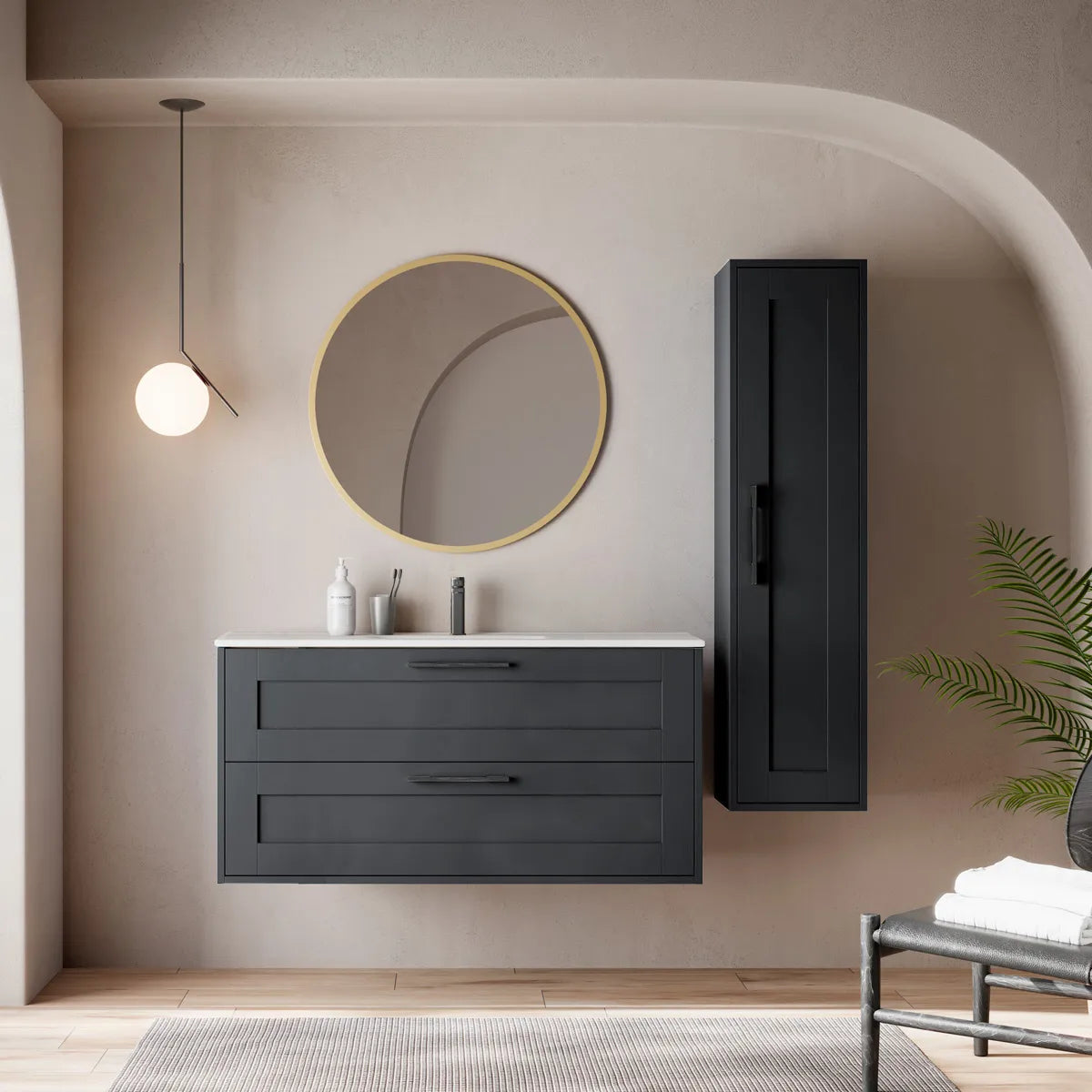 Provbit Kommod 120 cm Tenfors Allmoge Antracit