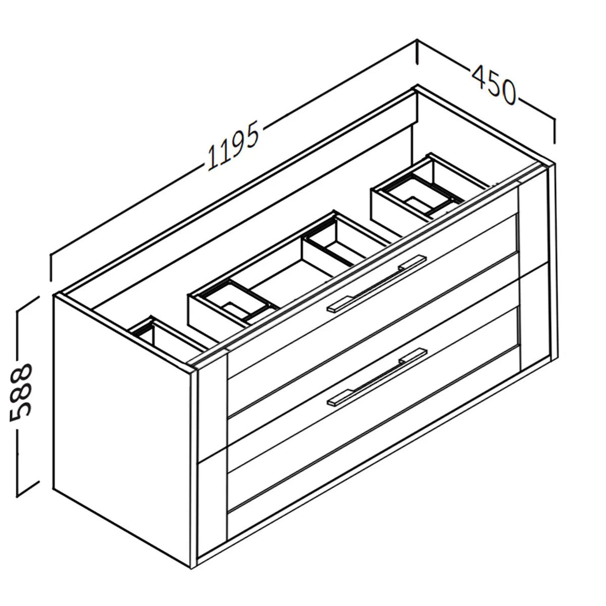 Kommode 120 cm Tenfors Allmoge Salvia
