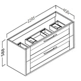 Kommode 120 cm Tenfors Allmoge Salvia