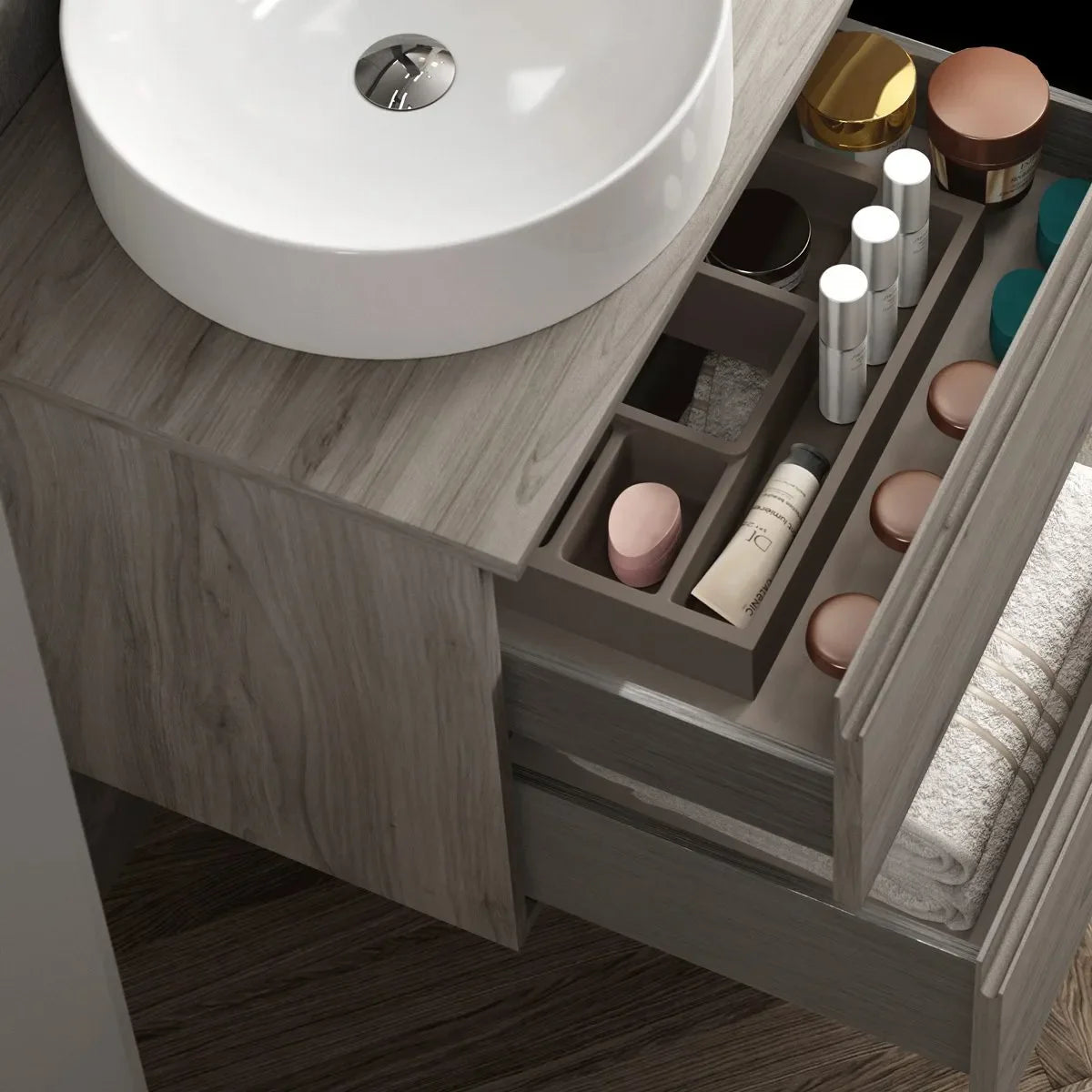 Kommode 120 cm Tenfors Norrvik Grå Furu 4 skuffer