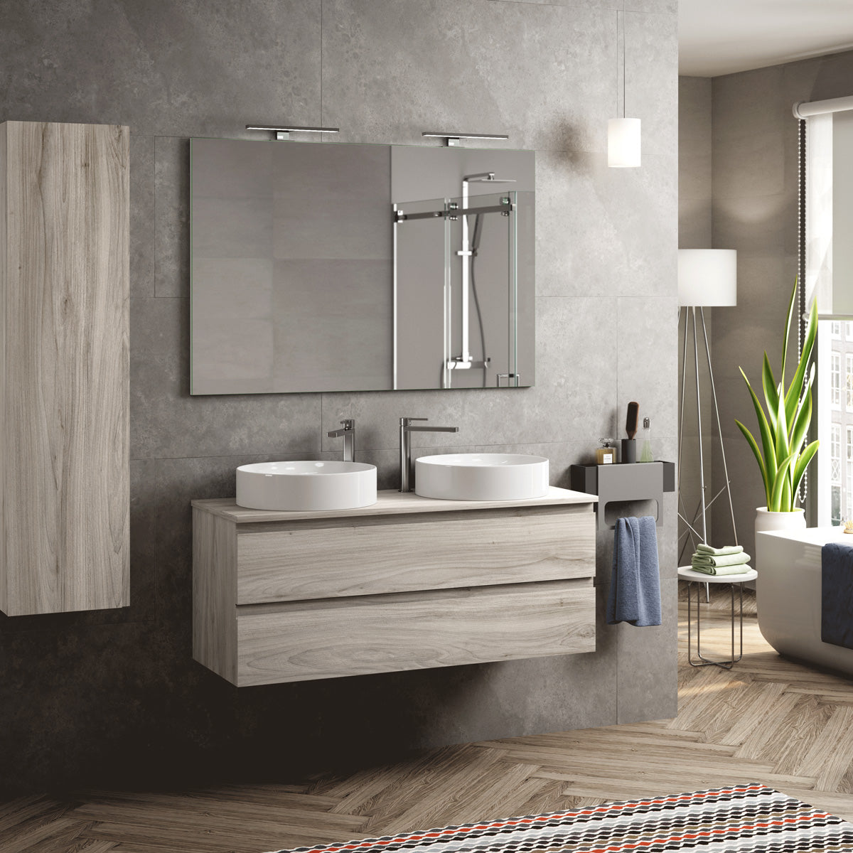 Kommode 120 cm Tenfors Norrvik Grå Fyr