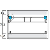 Kommode 120 cm Tenfors Sahara Sort Mat