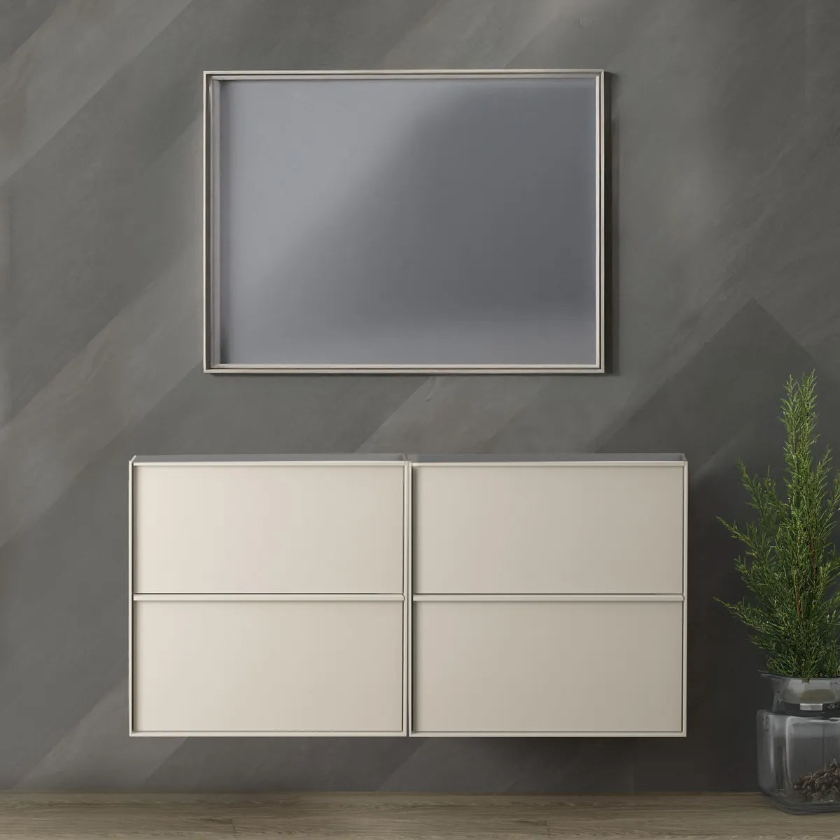 Kommode 120 cm Tenfors Nordlig Beige Mink 4 skuffer