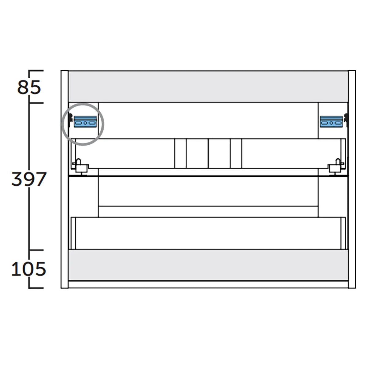 Kommode 80 cm Tenfors Allmoge Salvia