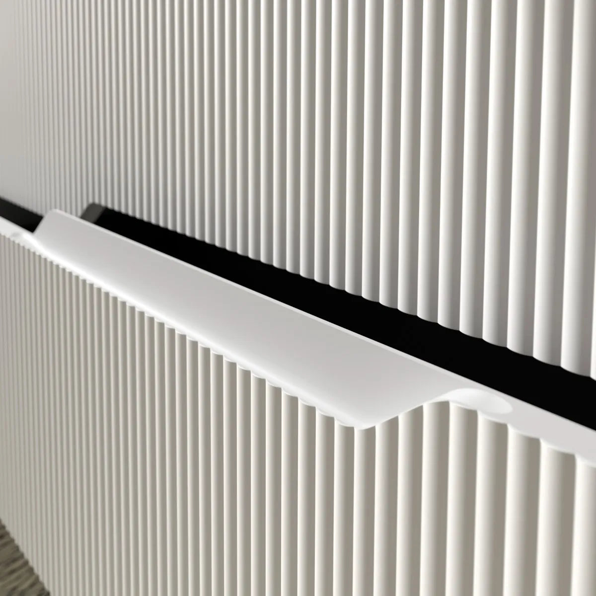 Kommode 80 cm Tenfors Bambu Hvid Mat