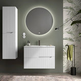 Kommode 80 cm Tenfors Bambu Hvid Mat