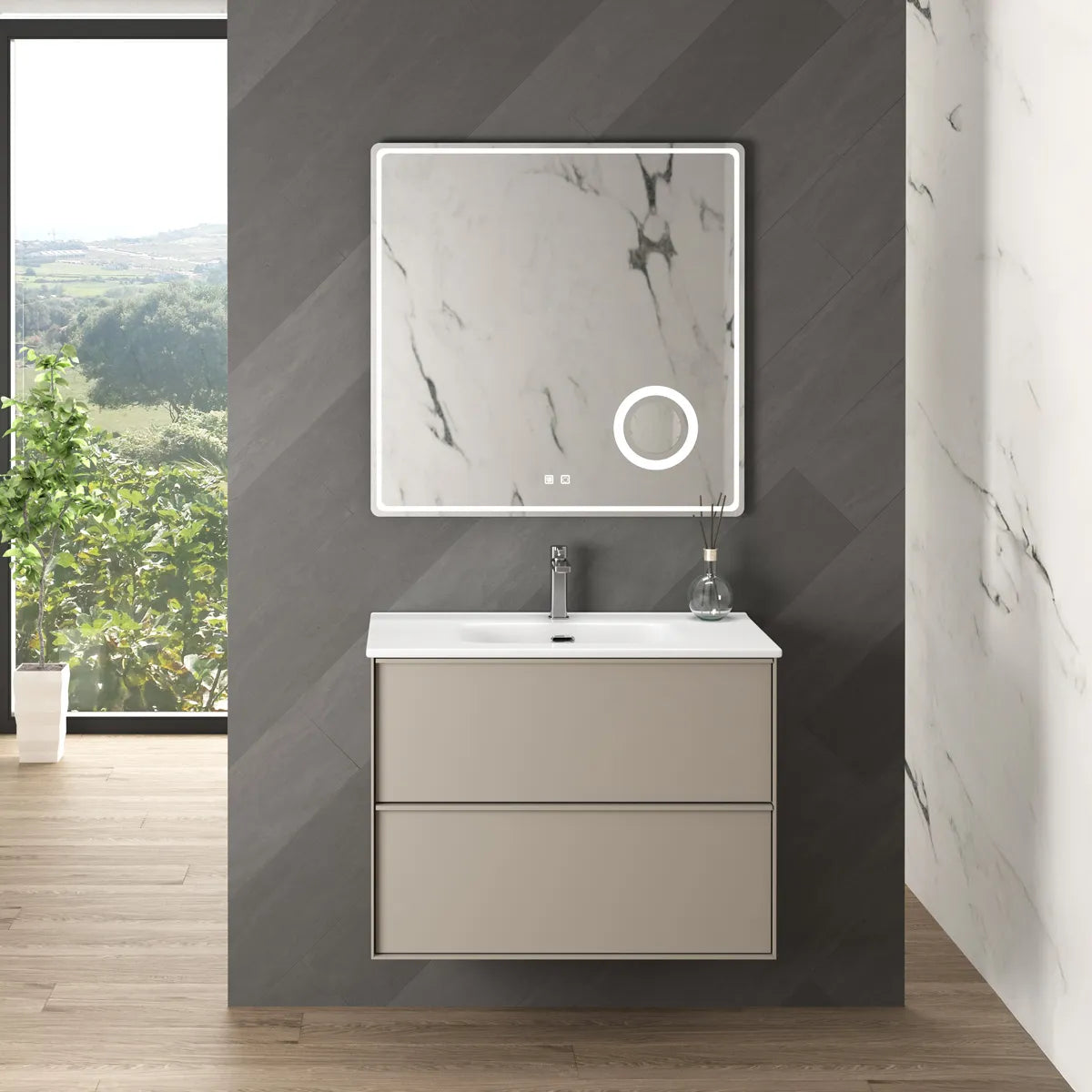 Kommode 80 cm Tenfors Nordlig Beige Mink