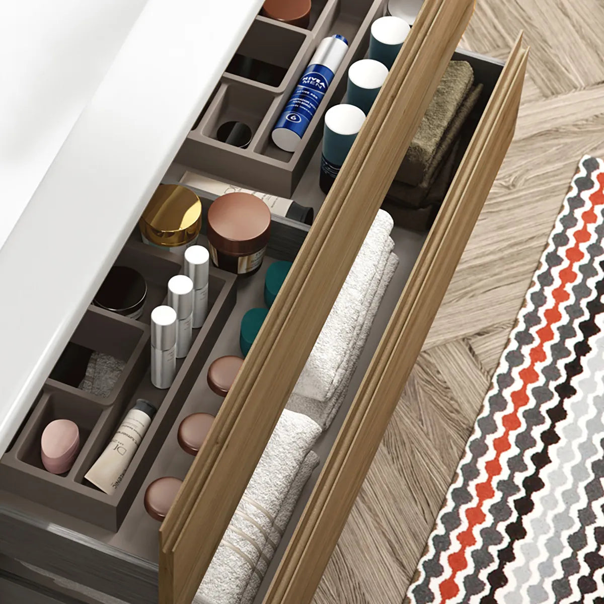 Kommode & Håndvask 120 cm Tenfors Norrvik Eg 4 skuffer