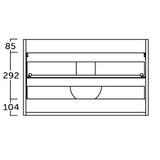 Kommode & Håndvask 120 cm Tenfors Norrvik Hvid Mat