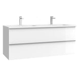 Kommode & Håndvask 120 cm Tenfors Harmoni Hvid Blank