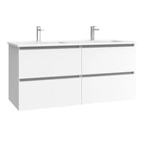 Kommode & Håndvask 120 cm Tenfors Viken Hvid Mat 4 skuffer