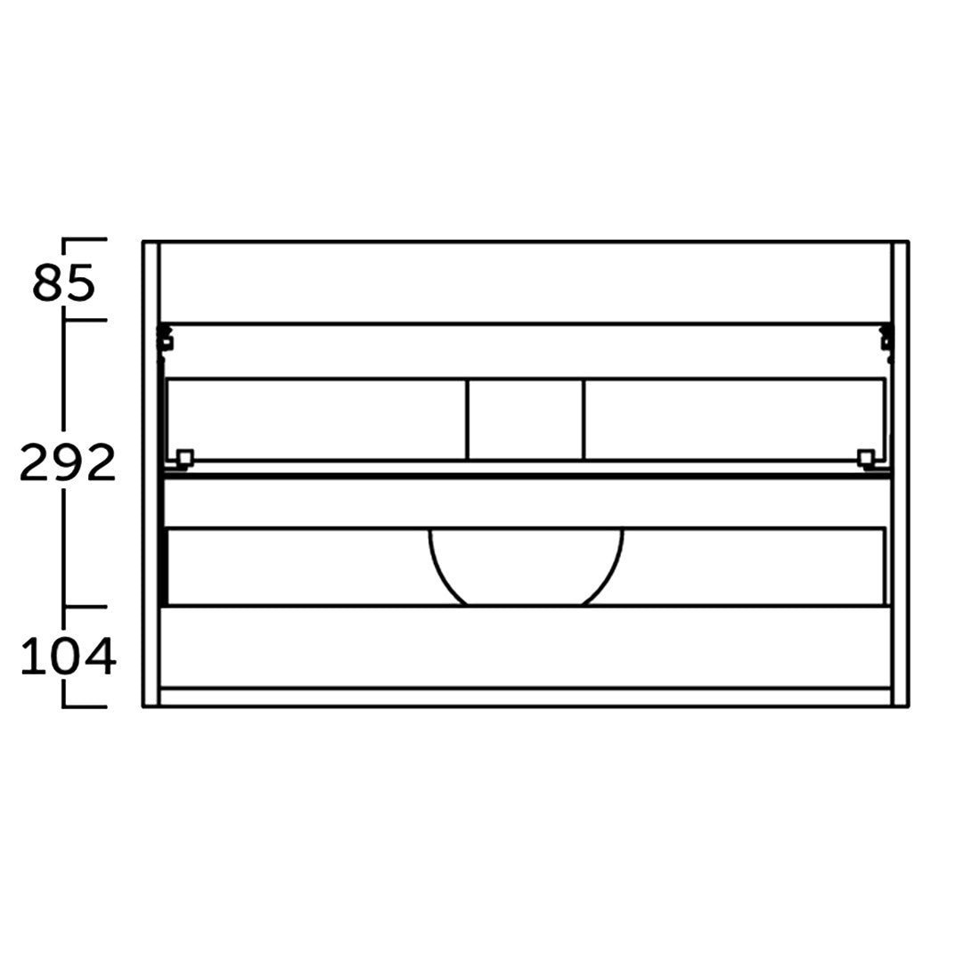 Kommode & Håndvask 60 cm Tenfors Norrvik Hvid Mat