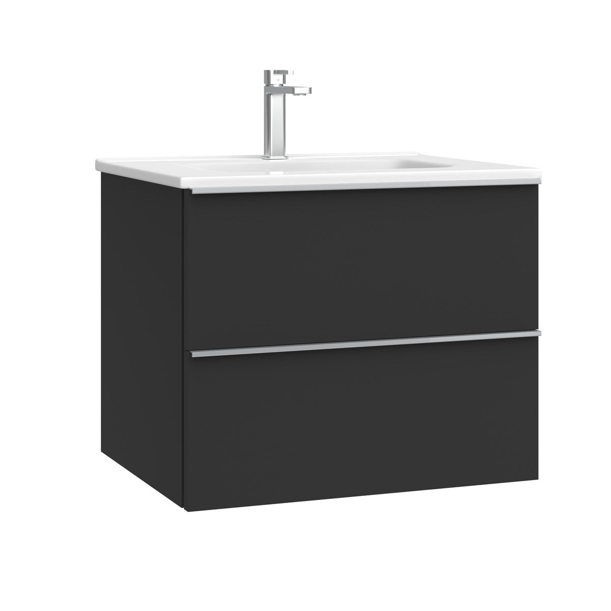 Kommode & Håndvask 60 cm Tenfors Harmoni Sort Mat