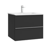 Kommode & Håndvask 60 cm Tenfors Harmoni Sort Mat