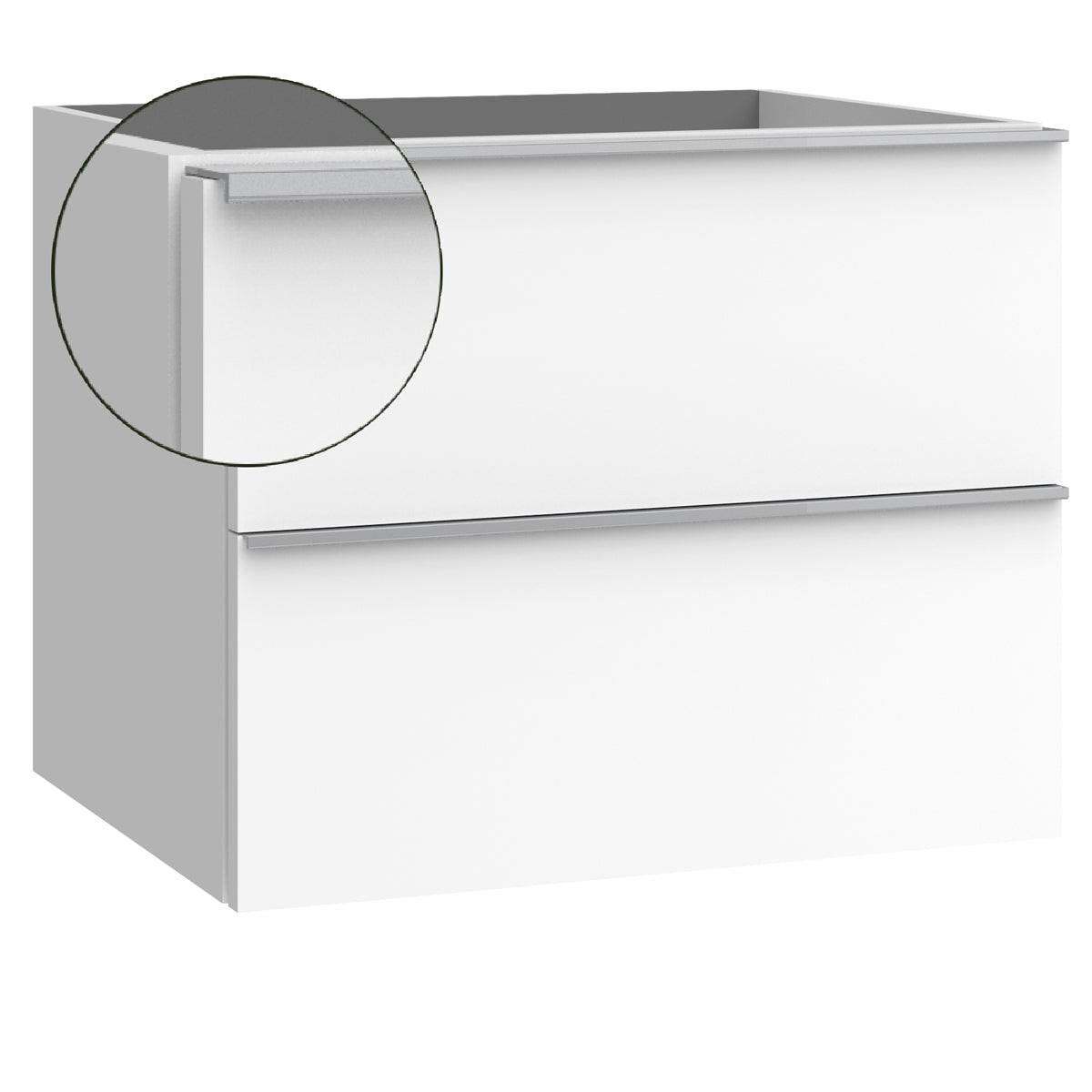 Kommode & Håndvask 60 cm Tenfors Harmoni Hvid Mat