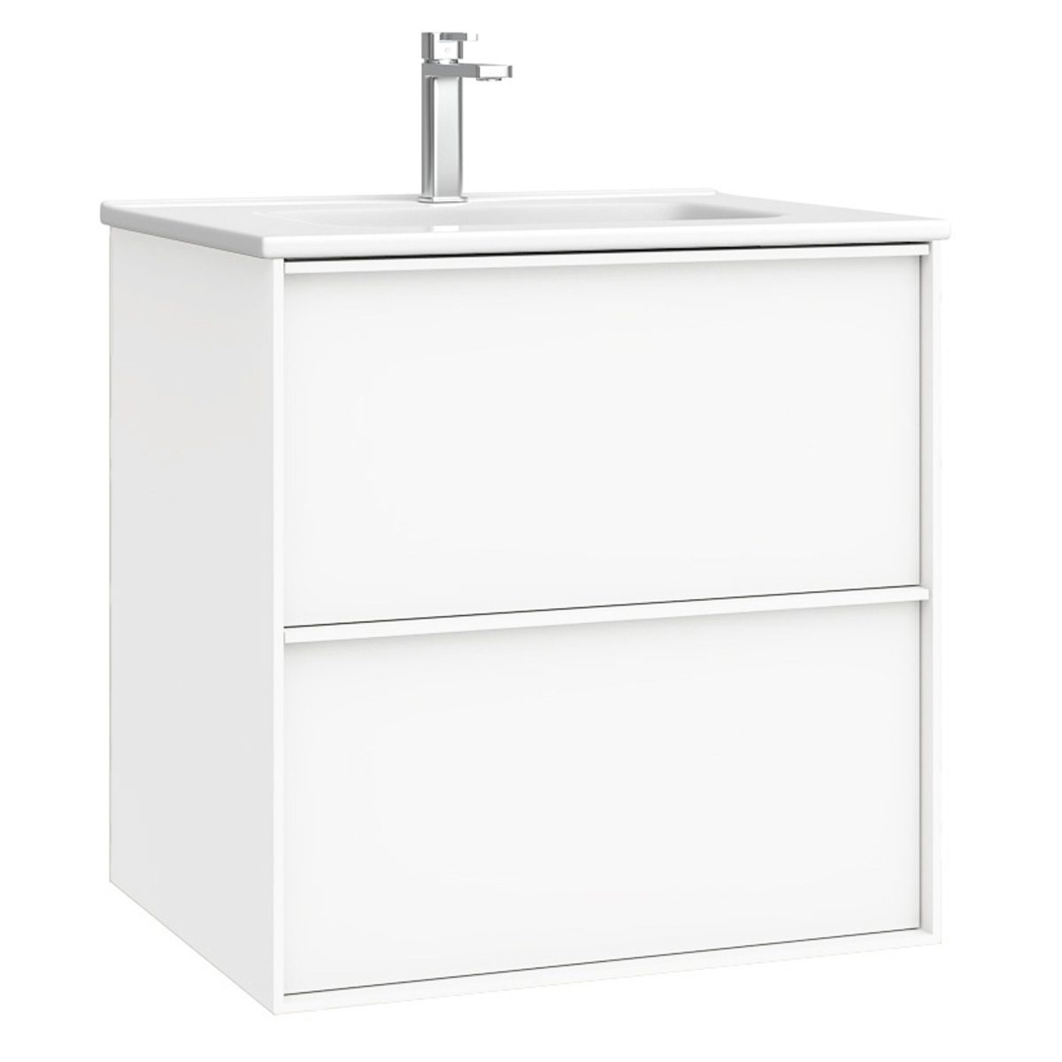 Kommode & Håndvask 60 cm Tenfors Nordlig Vit Matt