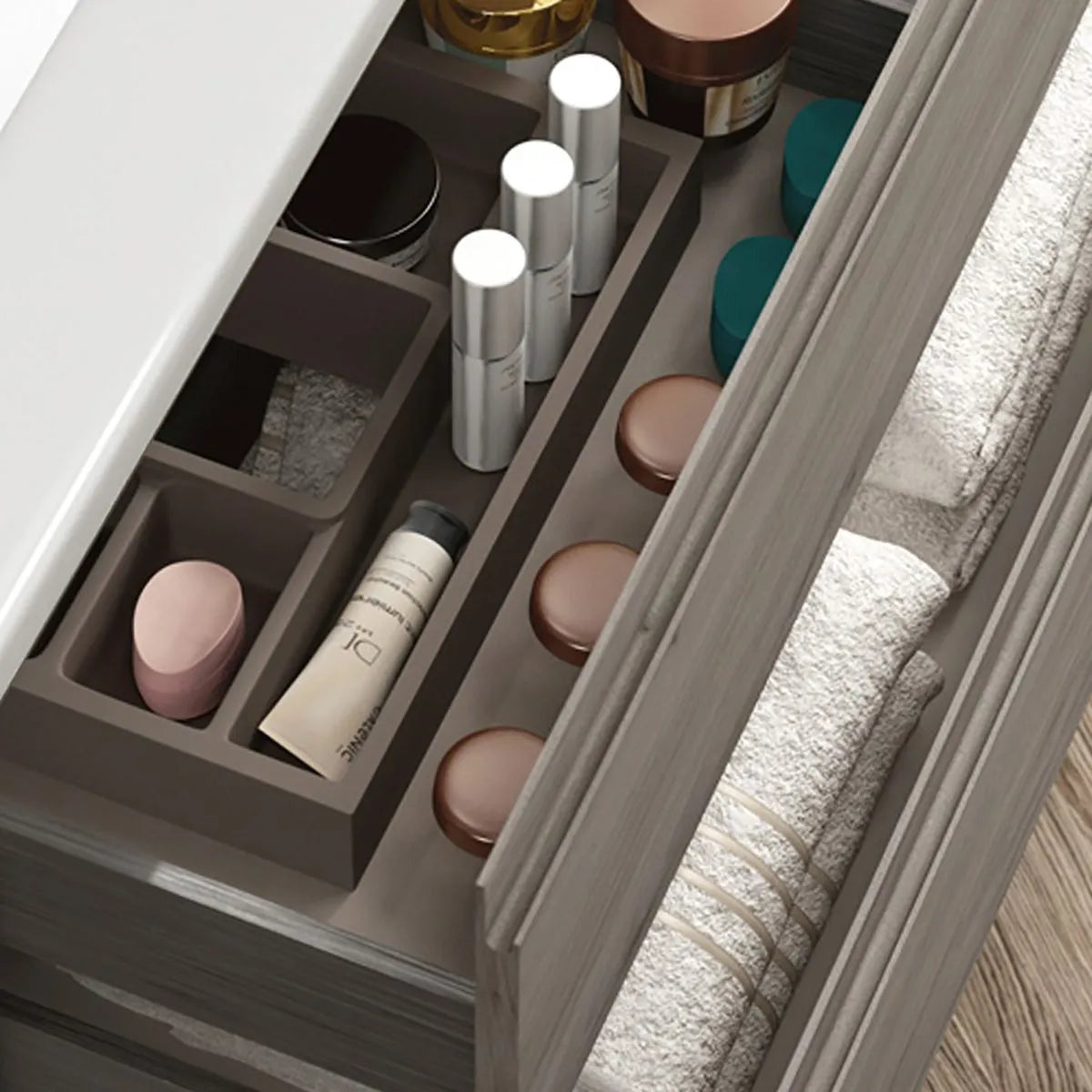 Kommode & Håndvask 80 cm Tenfors Norrvik Grå Furu