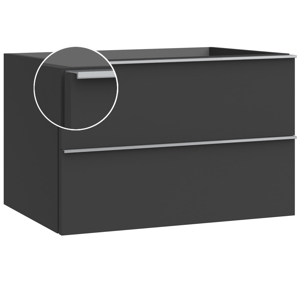 Kommode & Håndvask 80 cm Tenfors Harmoni Sort Mat