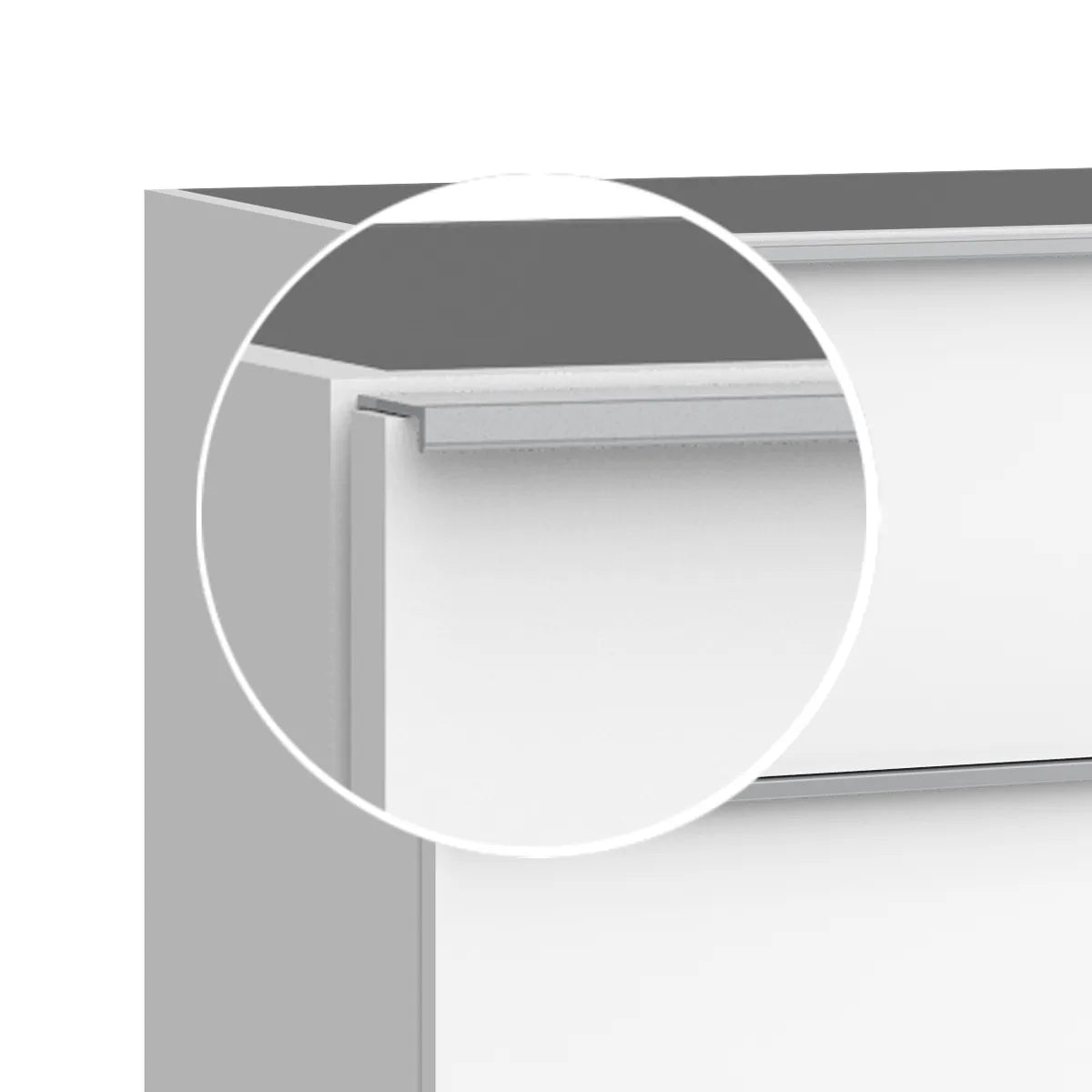 Kommode 120 cm Tenfors Harmoni Hvid Blank 4 skuffer