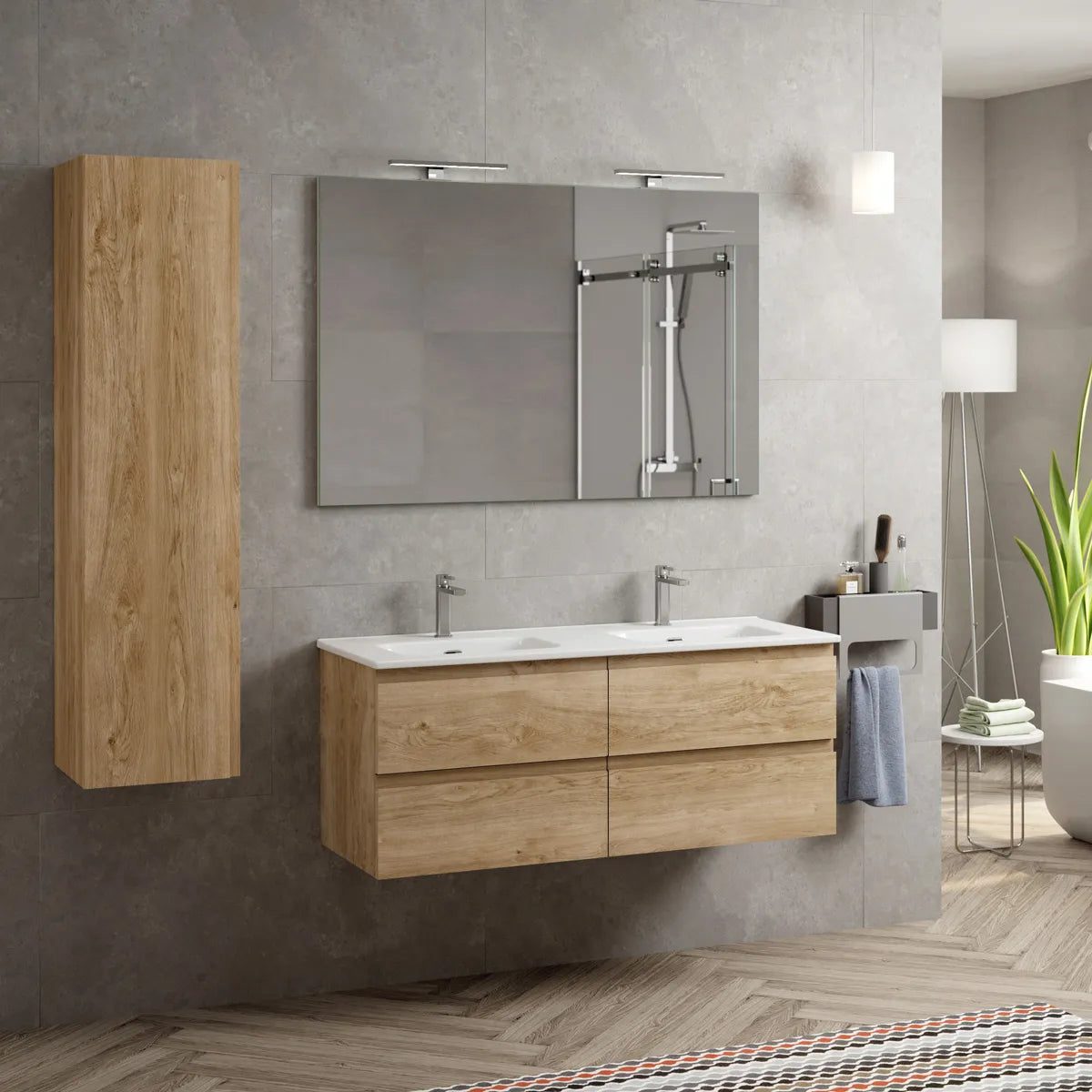 Kommode & Håndvask 120 cm Tenfors Norrvik Eg 4 skuffer