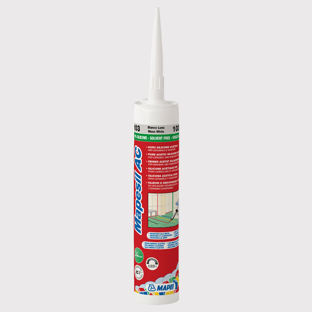 Mapesil AC Silikonefugemasse 100 White 310 ml