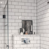 Vægflise Metro Hvid Blank 10x20