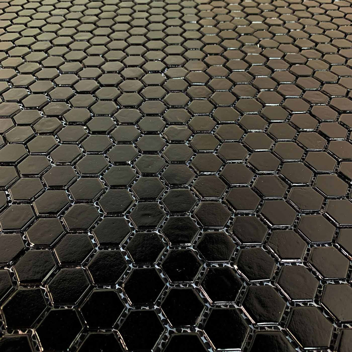 Mosaik Hexagon Svart