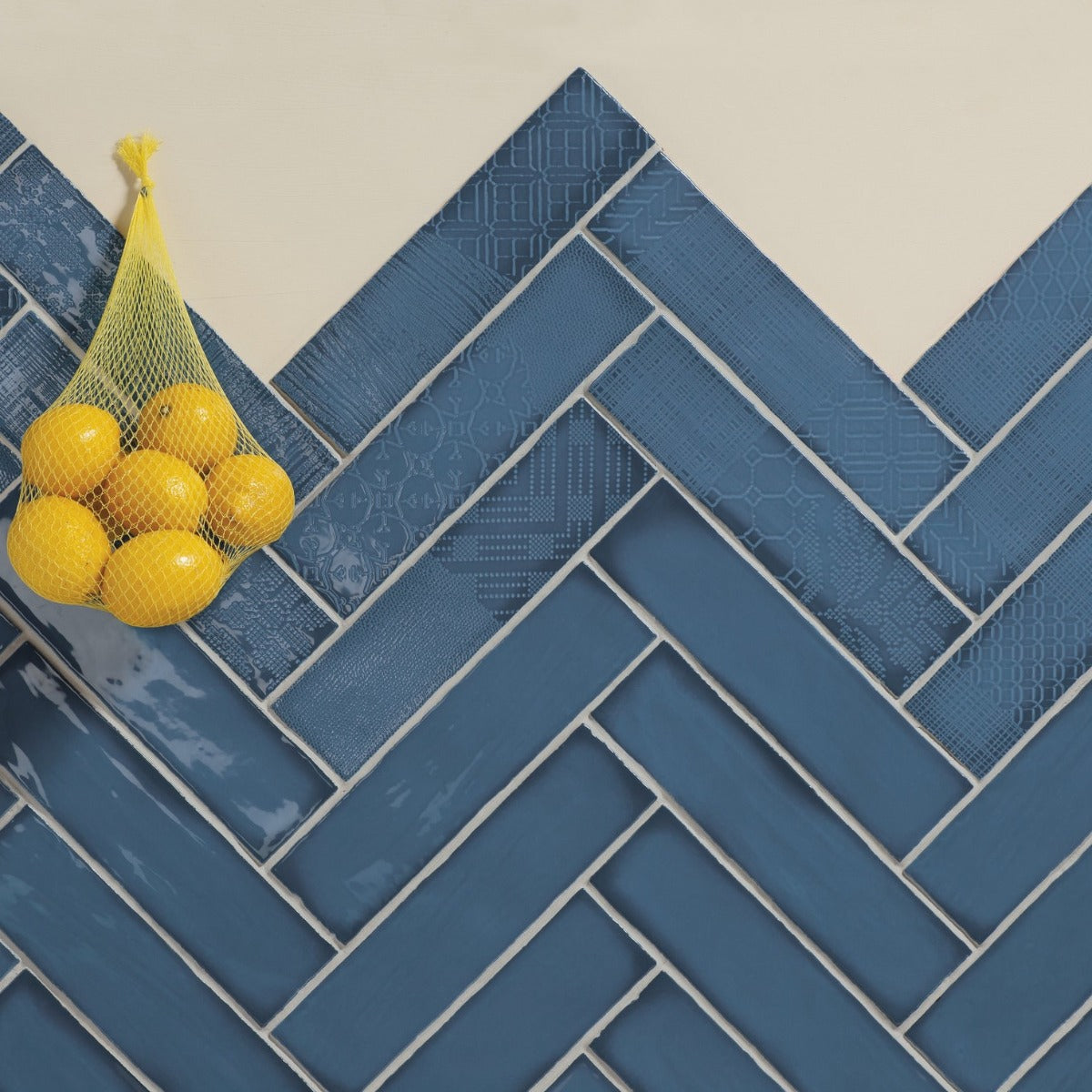 Vægflise Peronda Argila Pasadena Blå 7,5x30