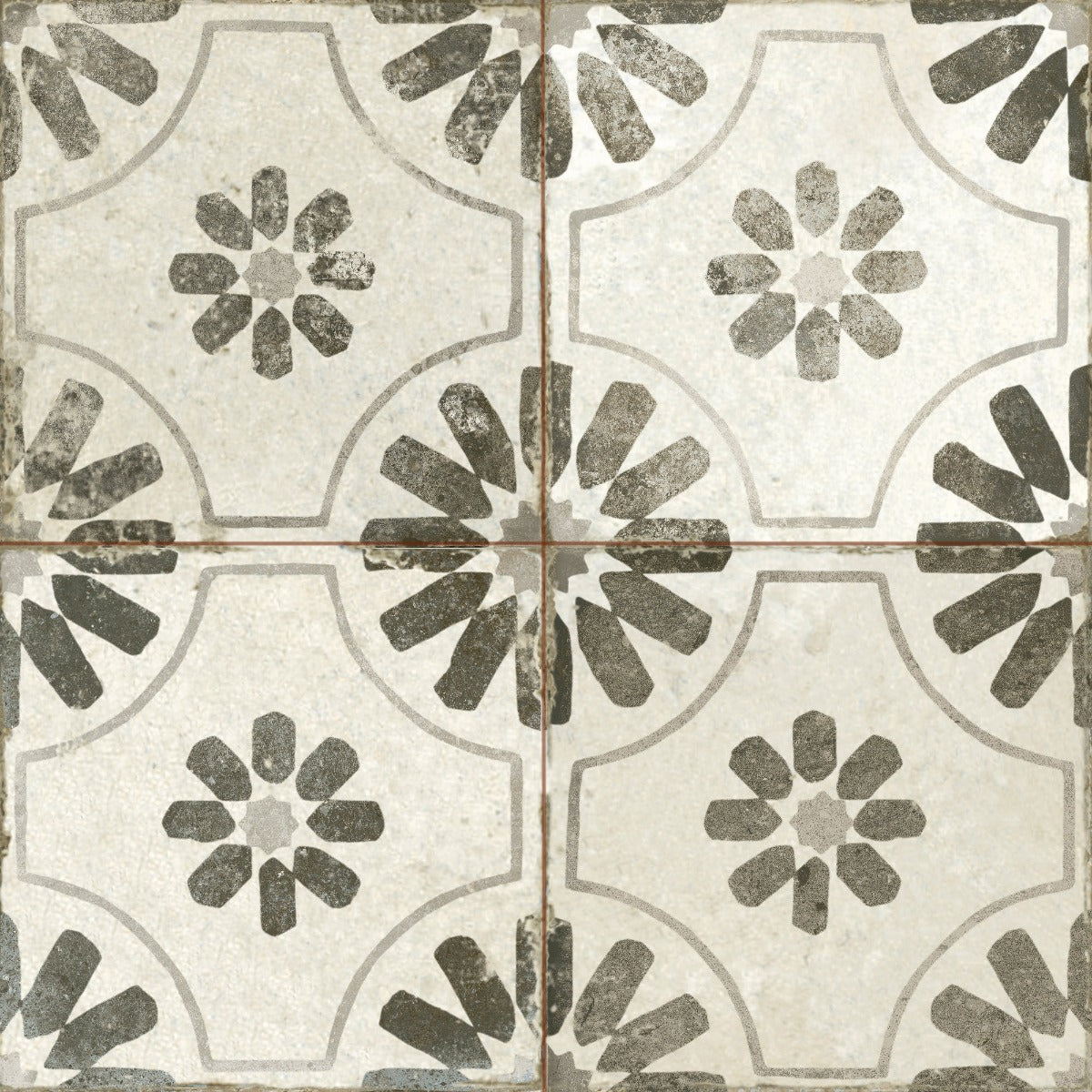 Klinker FS Blume Black 45x45