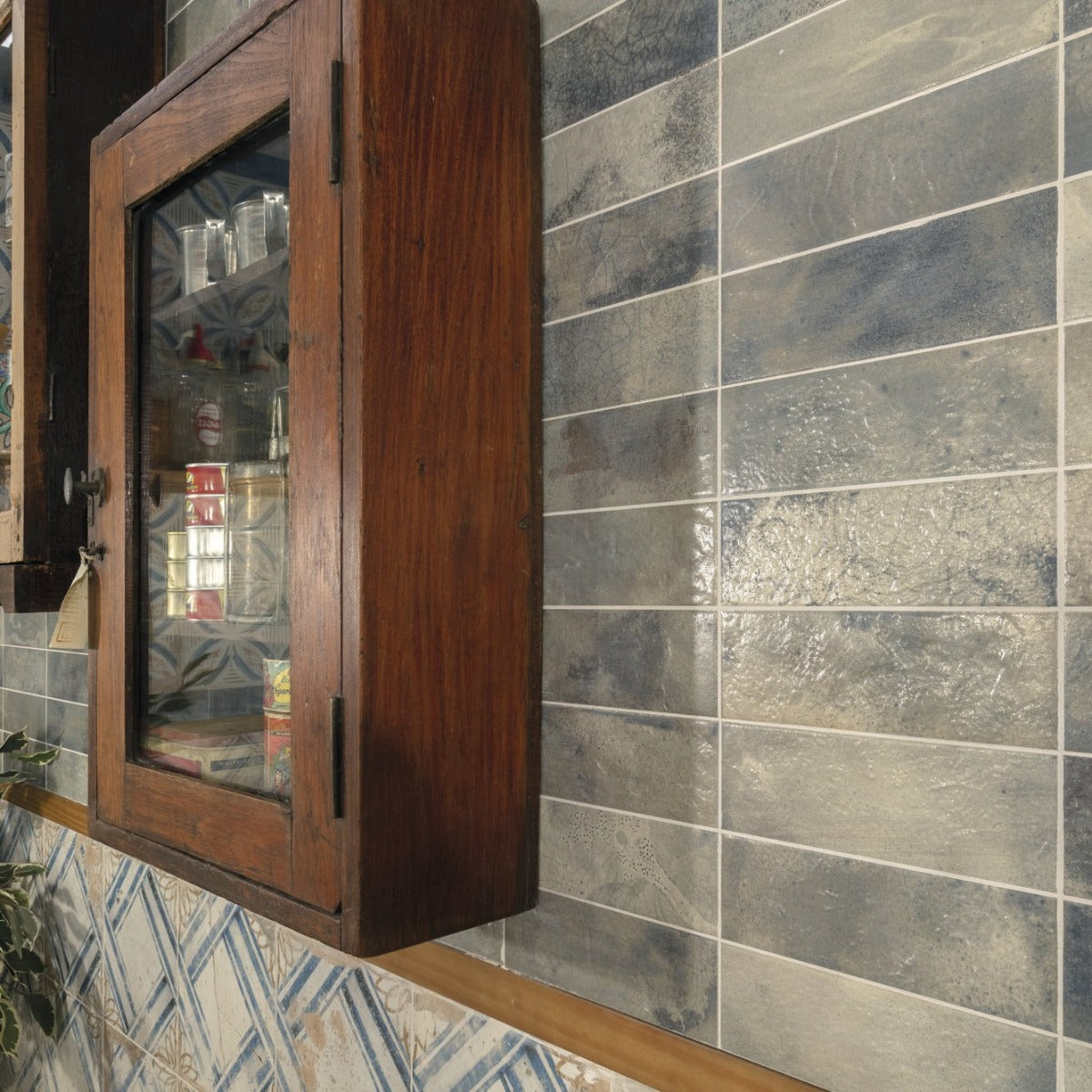 Vægflise FS Raku Blue 20x40