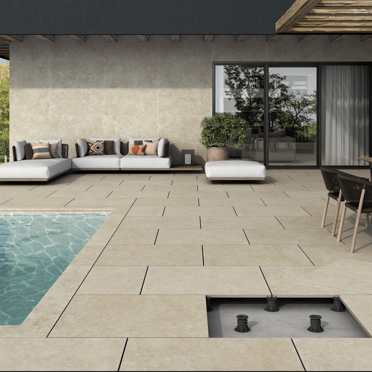 Terrasseflise Premiere Natural 60x60 20mm