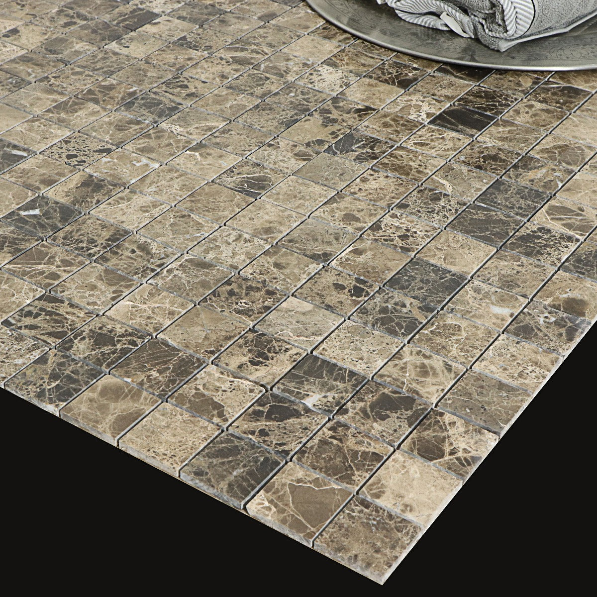 Mosaik Marmor Emperador 4,8x4,8