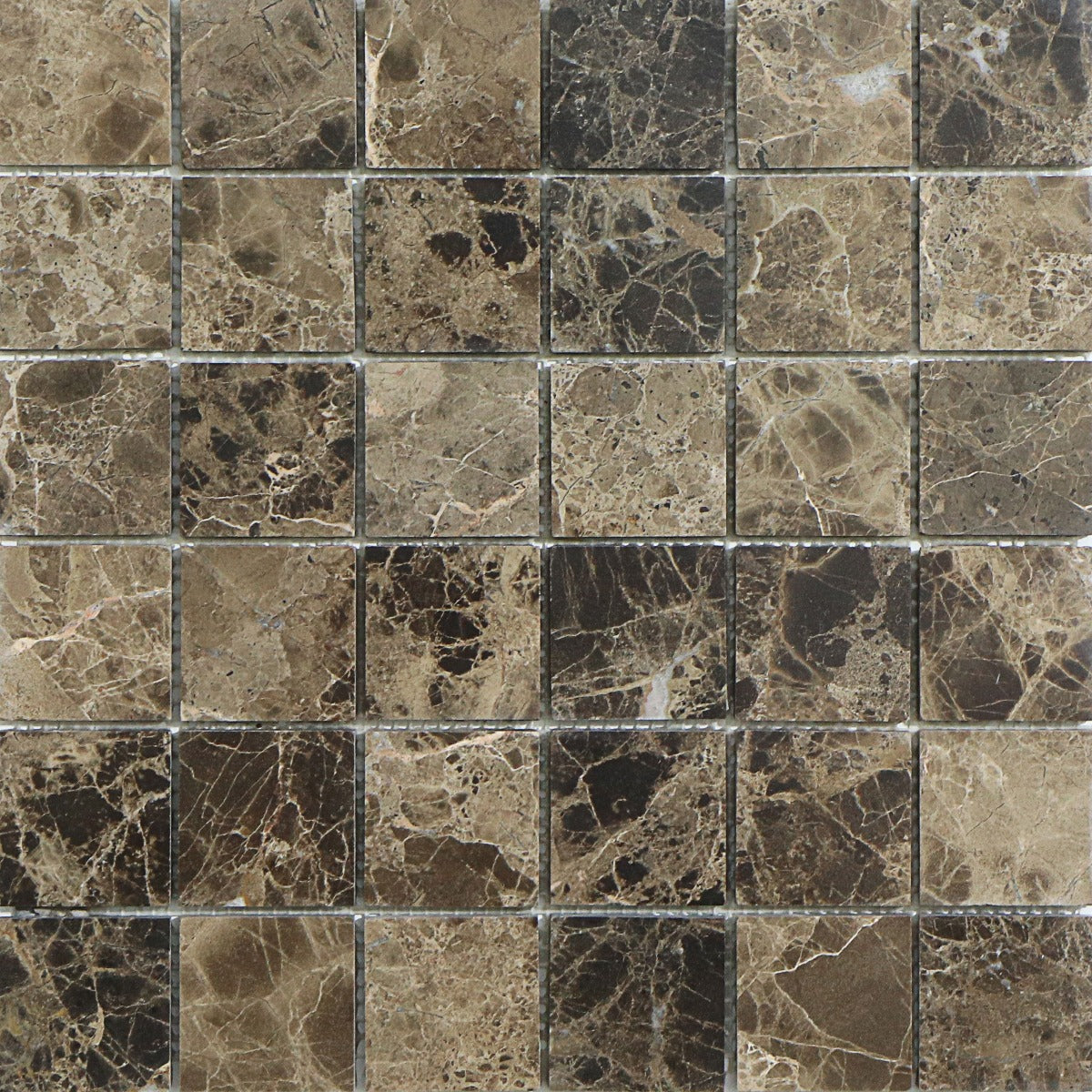 Mosaik Marmor Emperador 4,8x4,8