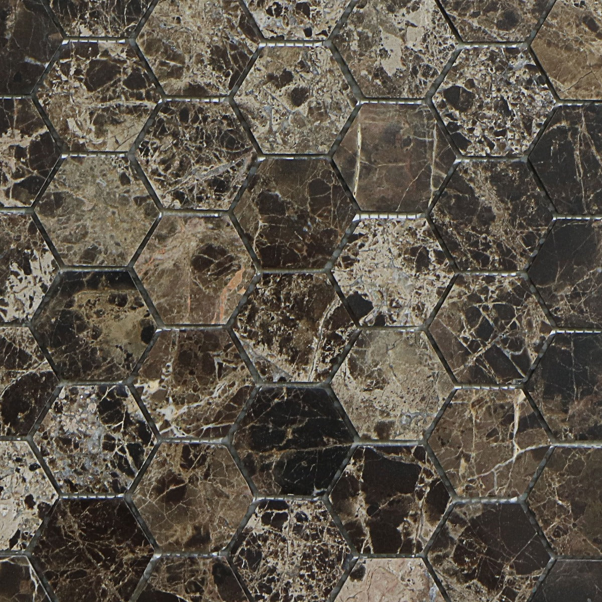 Mosaik Marmor Hexagon Emperador