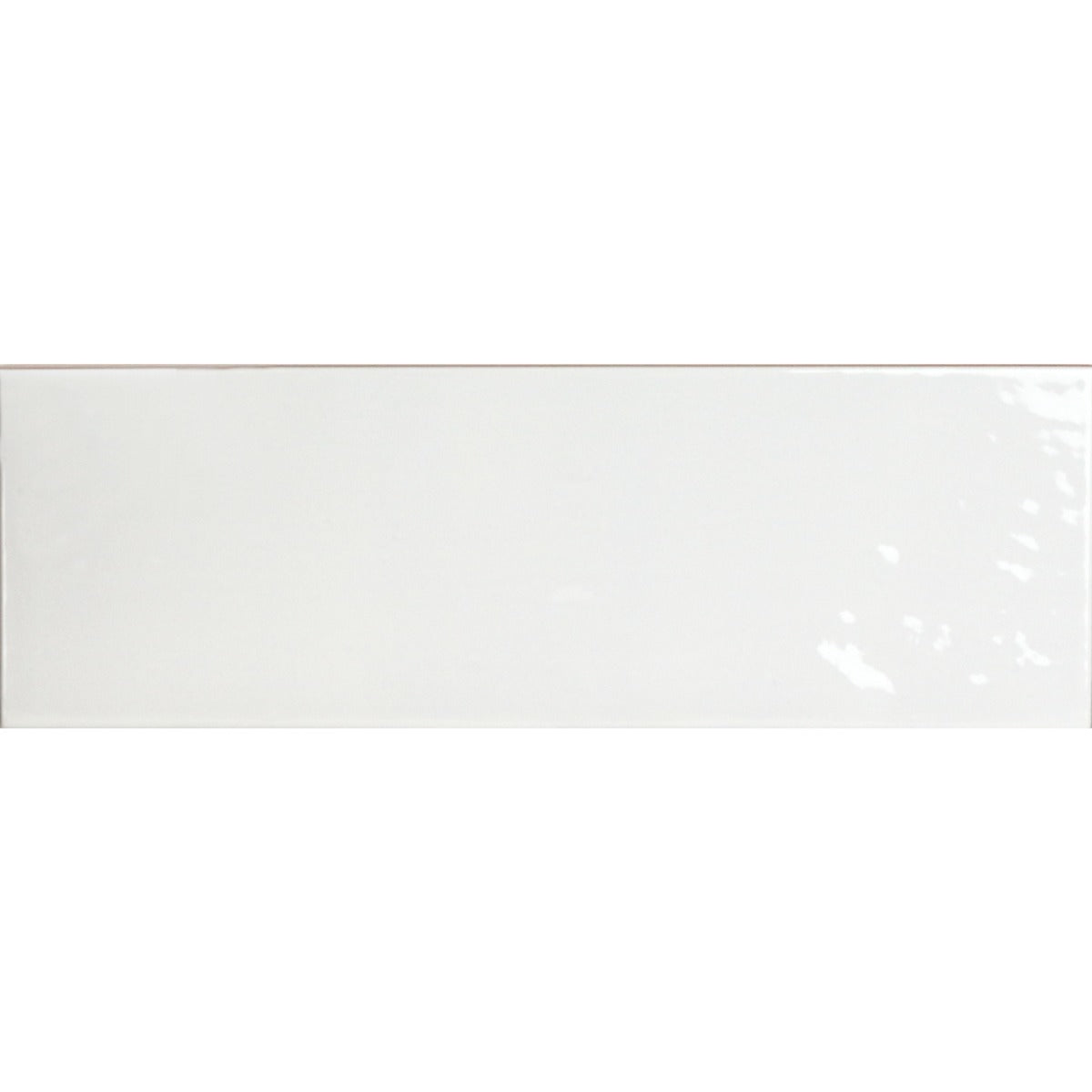 Vægflise Rustico Hvid Blank 10x30