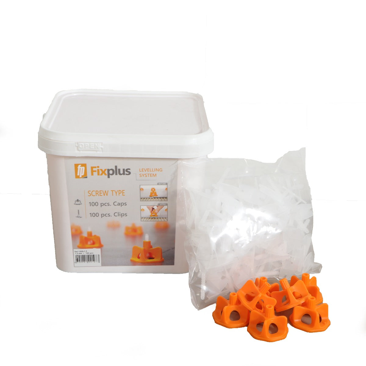 Tenfors Nivåskruvsystem Set 1,5 mm fog,