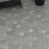 Mosaik Marmor Hexagon Stone Grey