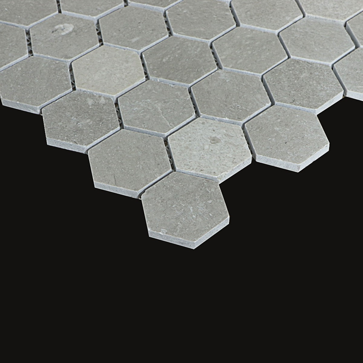 Mosaik Marmor Hexagon Stone Grey
