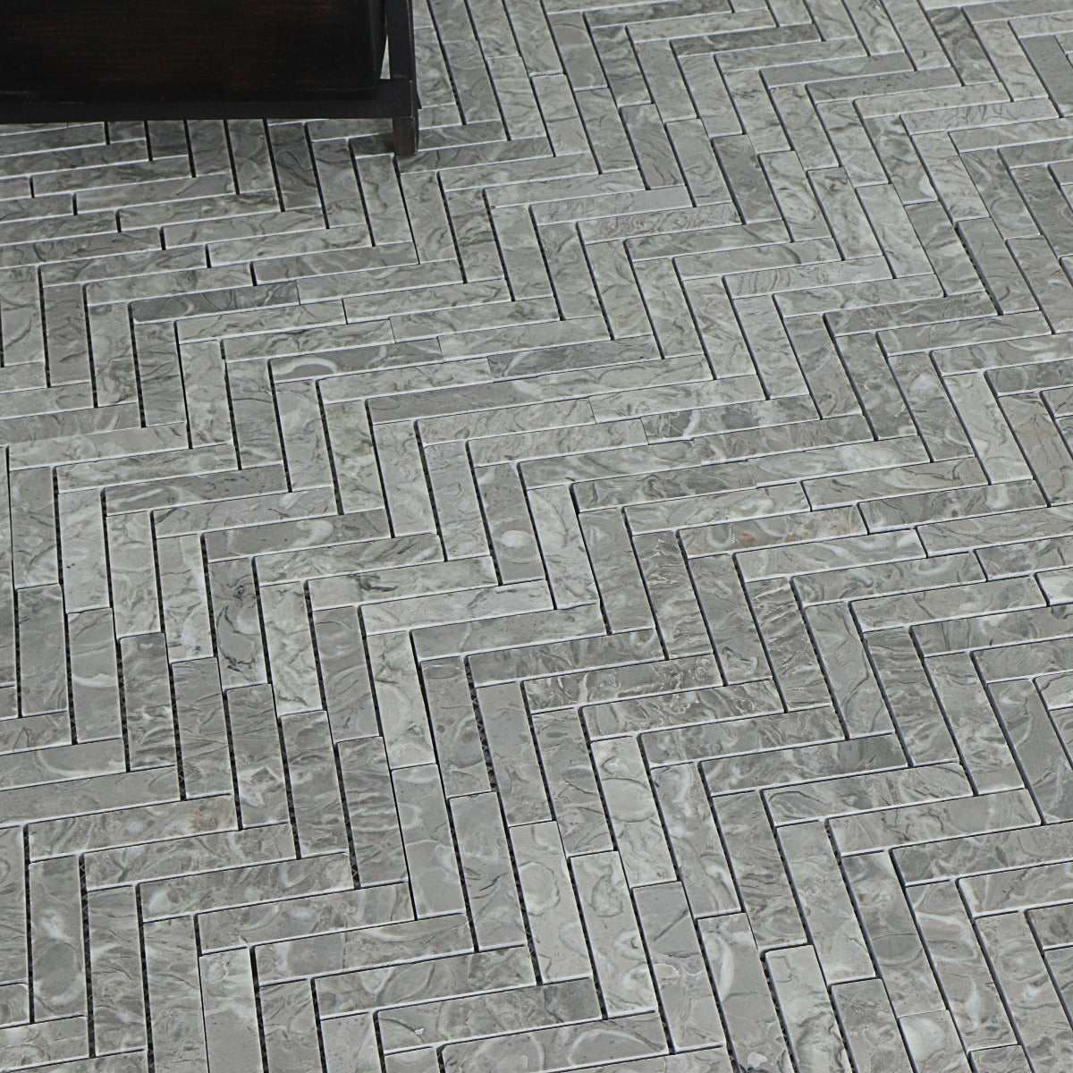Mosaik Marmor Fishbone Ever Grey