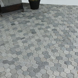 Mosaik Marmor Hexagon Rocky Grey