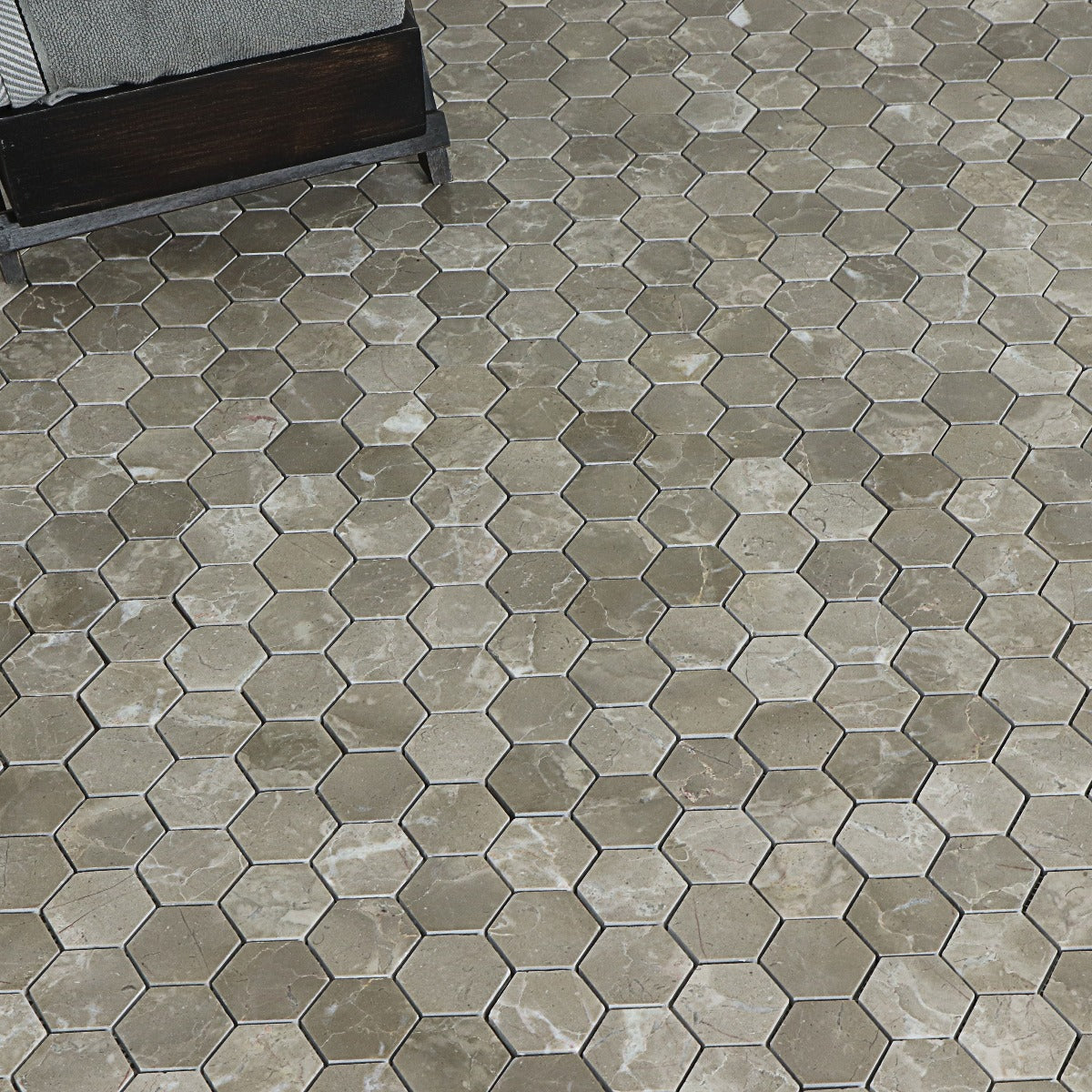 Mosaik Marmor Hexagon Bone