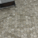 Mosaik Marmor Hexagon Bone