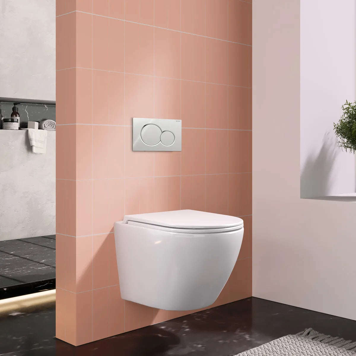 Skylleknap Geberit Sigma 01 Krom